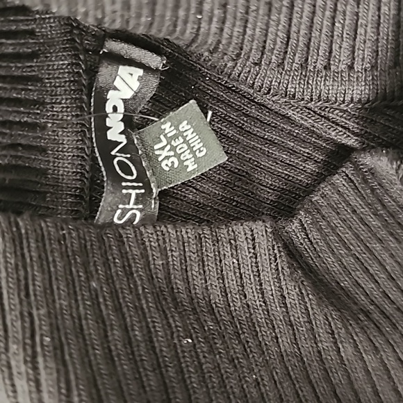 FASHION NOVA NWT BLACK TOP SECRET RIBBED KNIT JUMPSUIT SIZE 3X STRETCH - Picture 6 of 8